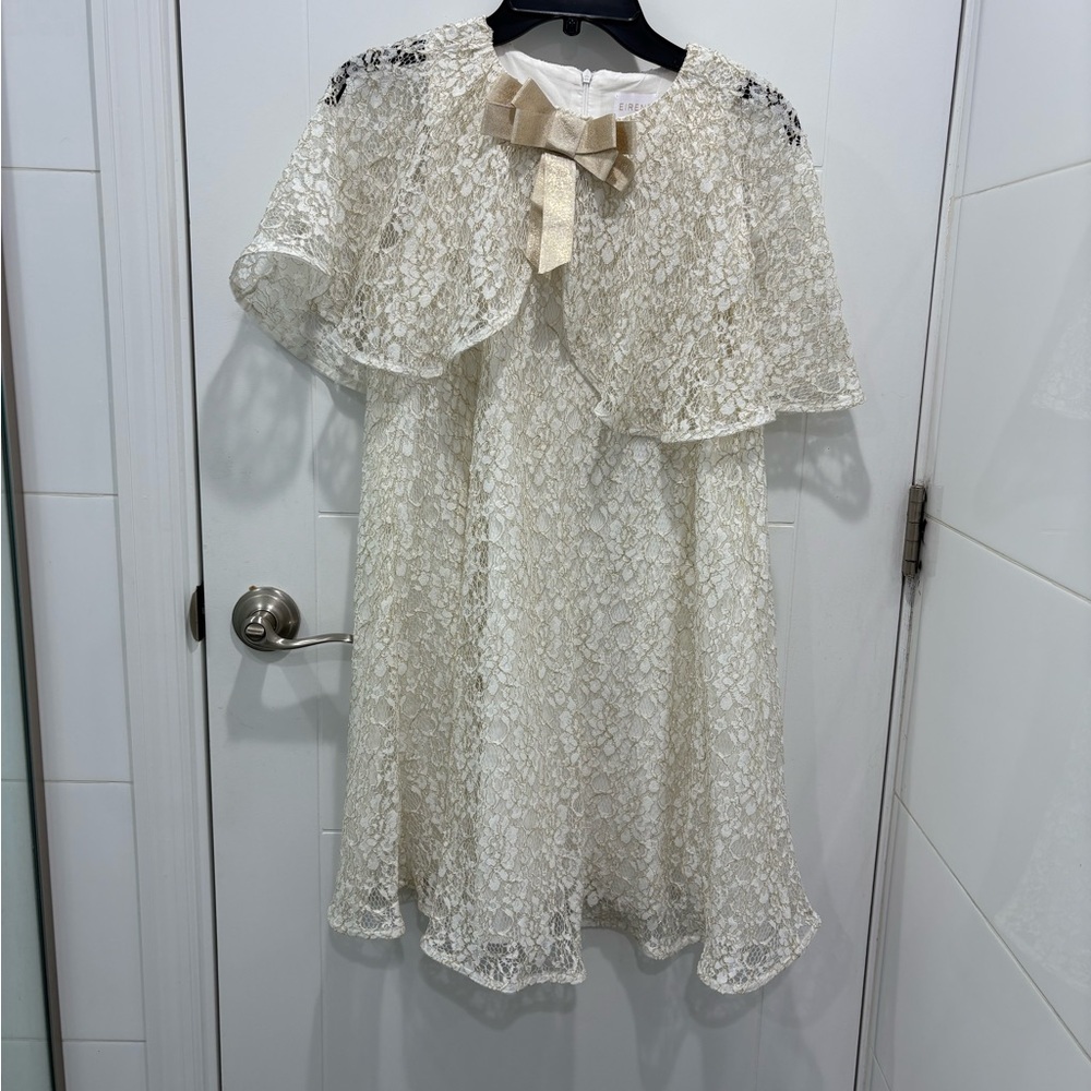 EIRENE
GIRLS ELEGANT IVORY LACE DRESS